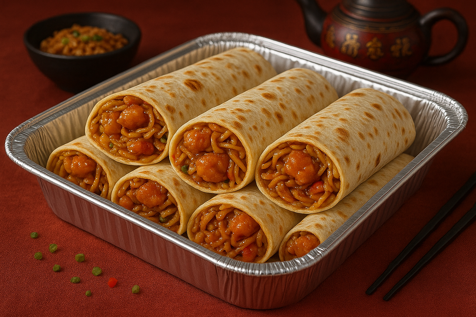 Orange Chicken BURRITO * CATERING * NEW ITEM *.