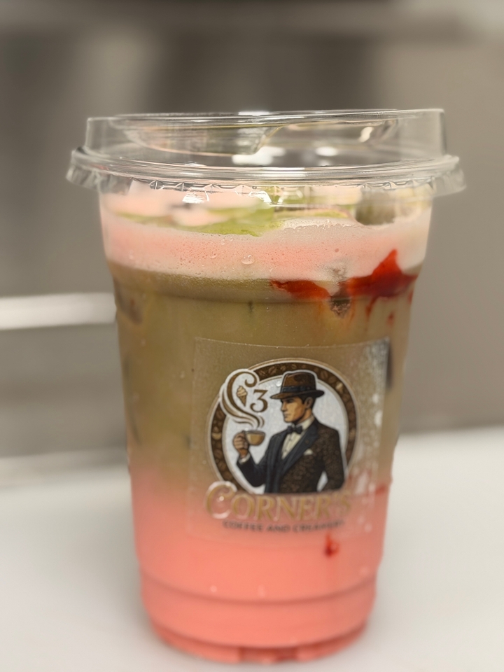Strawberry Matcha Latte.