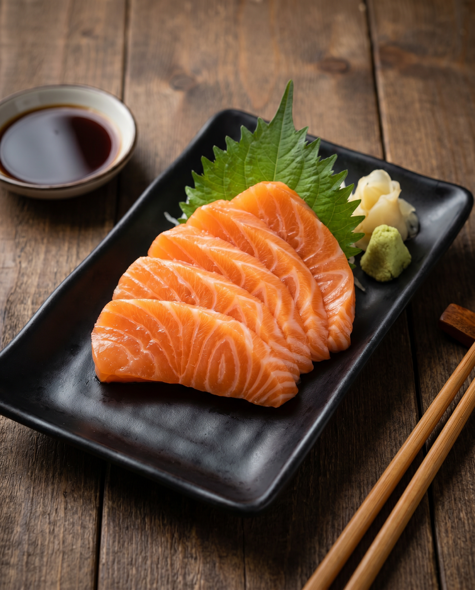 Salmon Belly Sashimi.