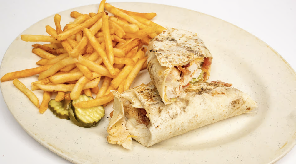 Chicken Bacon Wrap Grilled/fried.