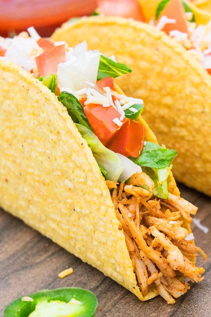 A la Shred Chicken Taco.