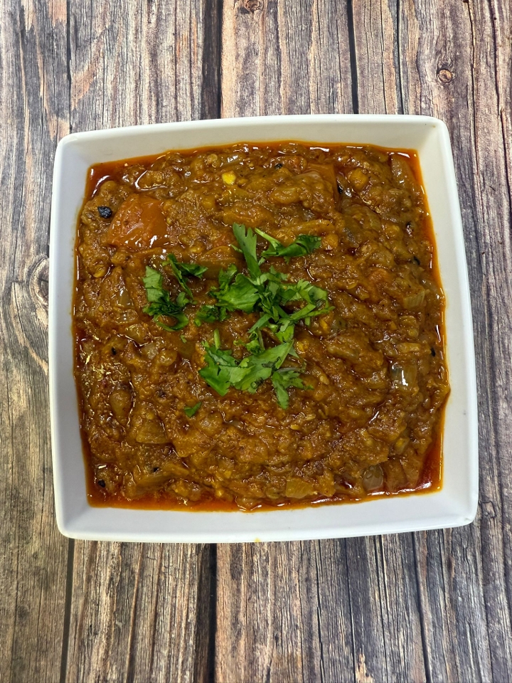 BAINGAN (EGGPLANT) BHARTA.