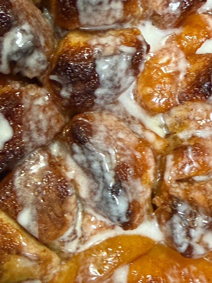 Peach Cobbler Cinnamon Rolls.