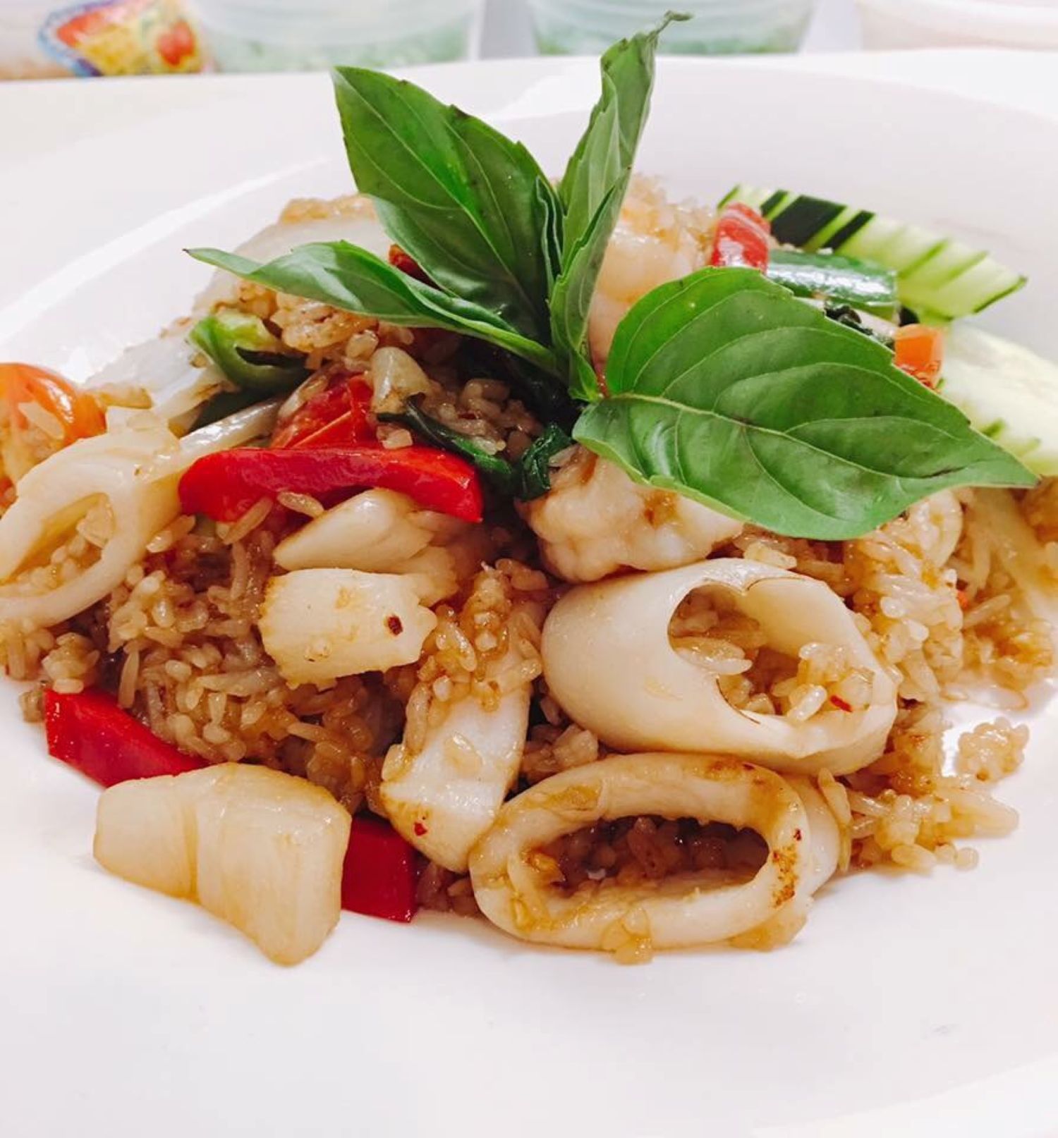 Spicy Basil Fried Rice.