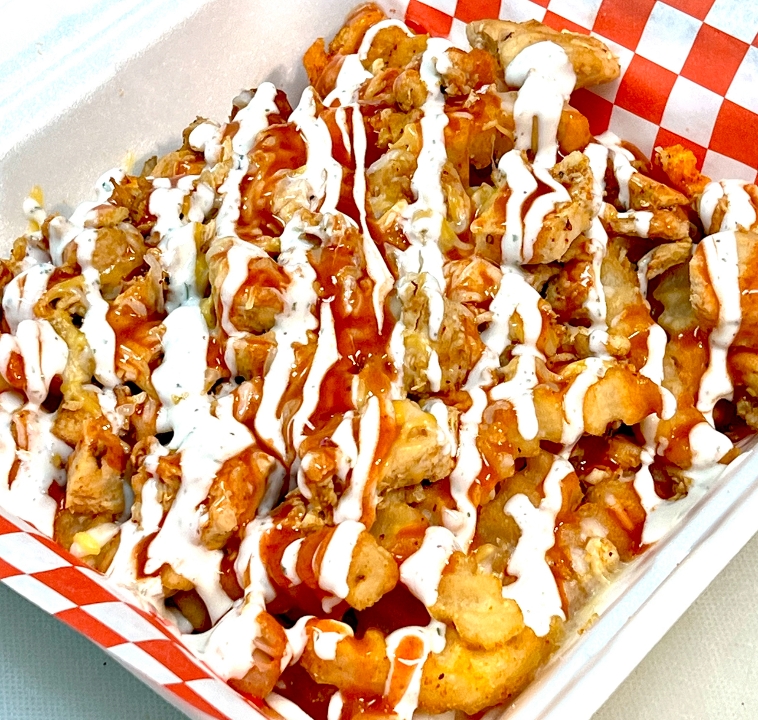 Buffalo Chicken, Ranch, Cheese Fries.