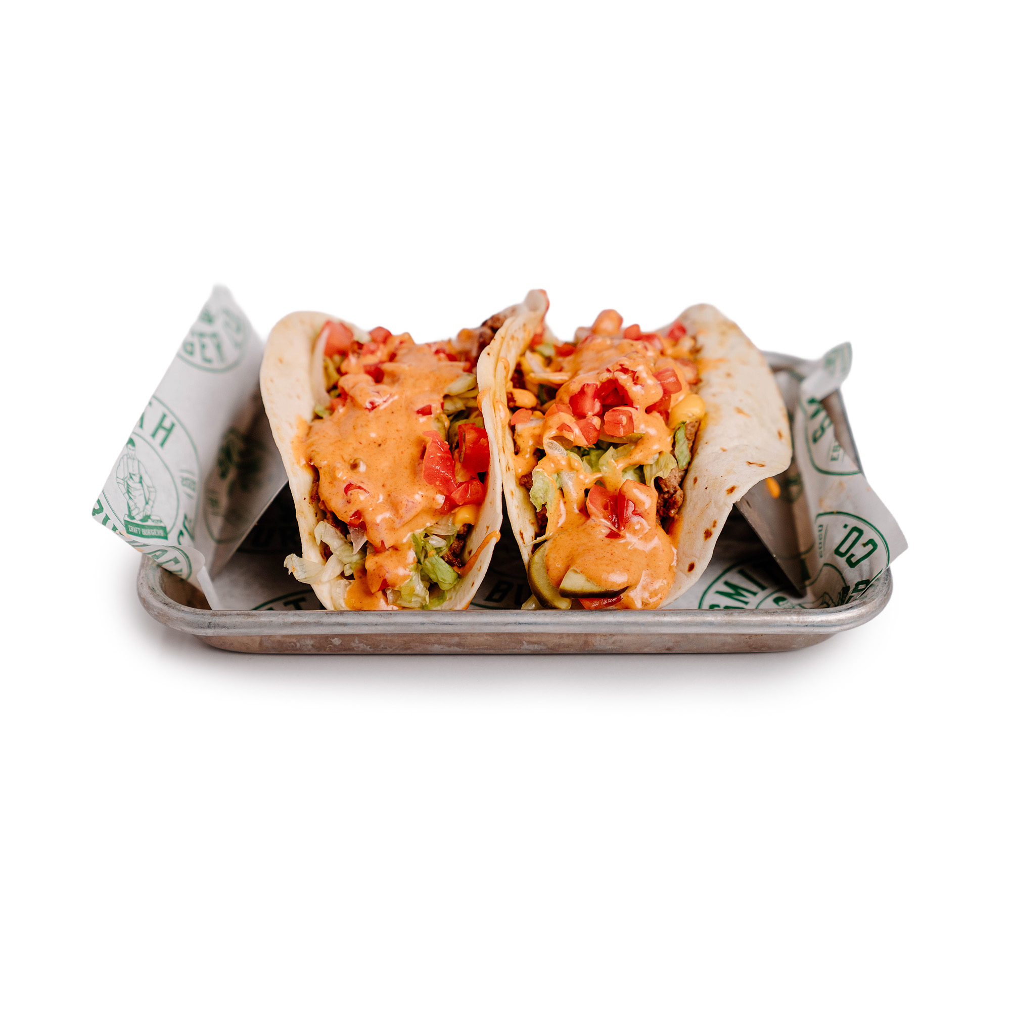 SMASH BURGER TACOS.