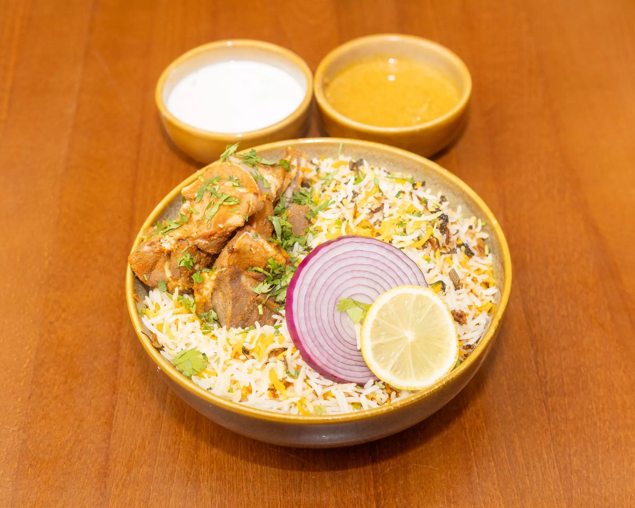 Mutton Fry-Piece Biryani.