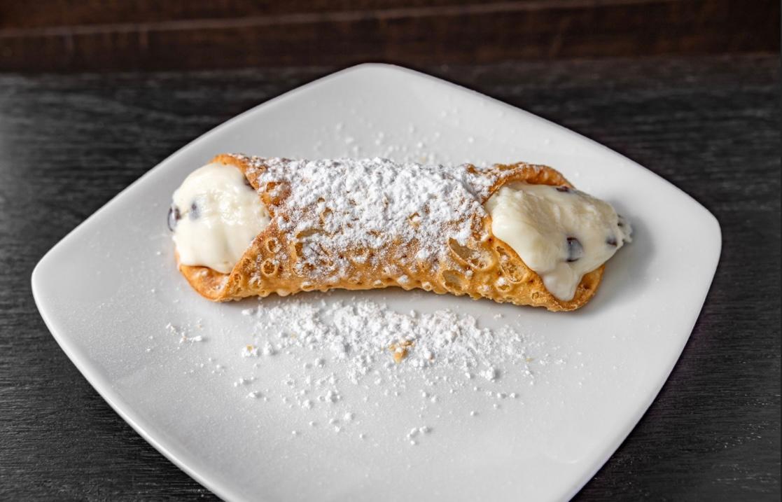 Traditional Chocolate Chip Cannoli.