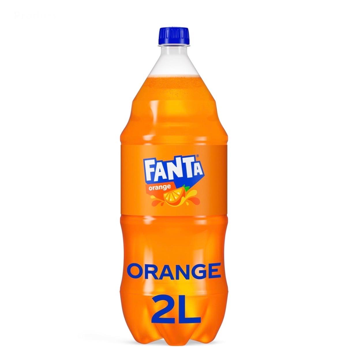 2 Liter Orange Fanta.