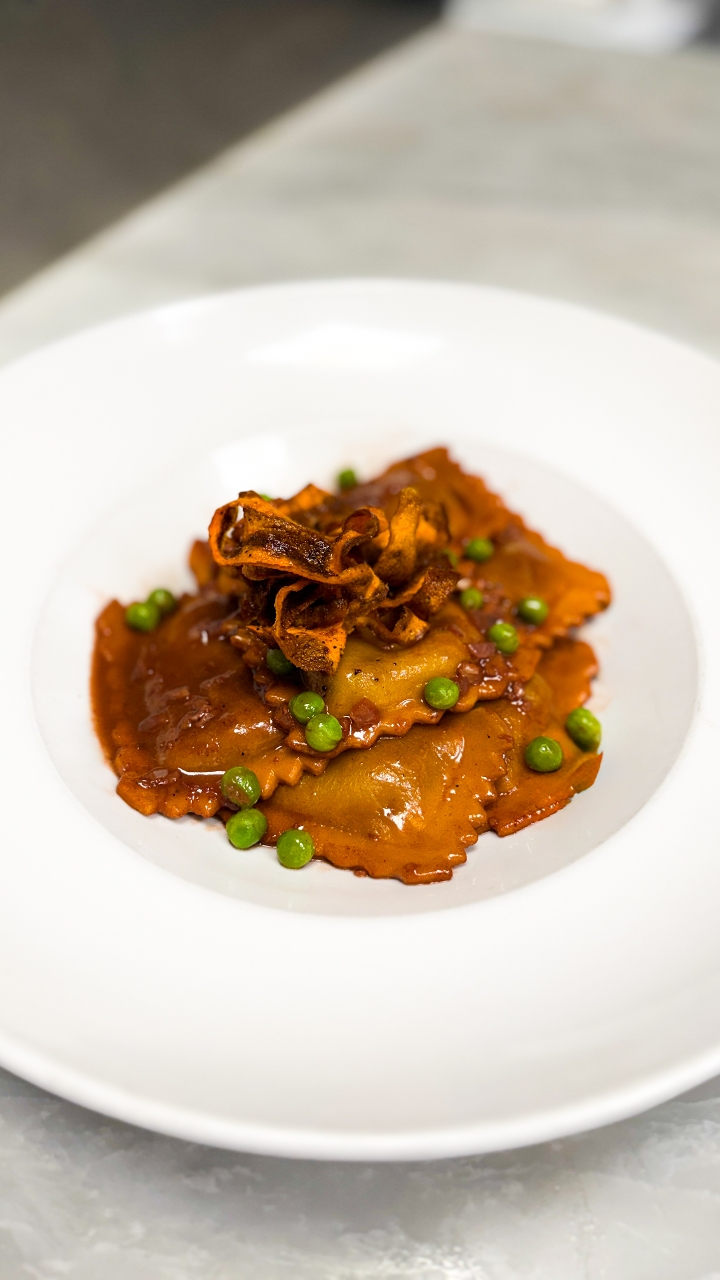 Short Rib Ravioli.