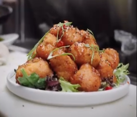 Fried Cauliflower Bites.