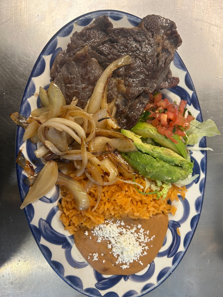 Carne Asada Plate.