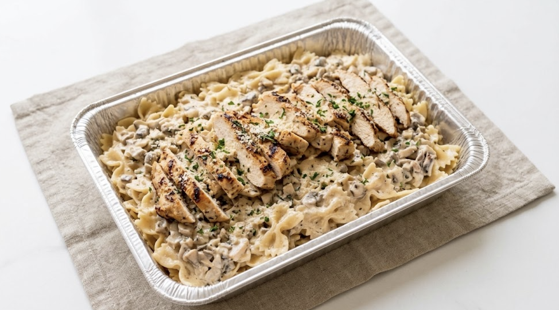 Chicken Mushroom Tray (12-15 servings).