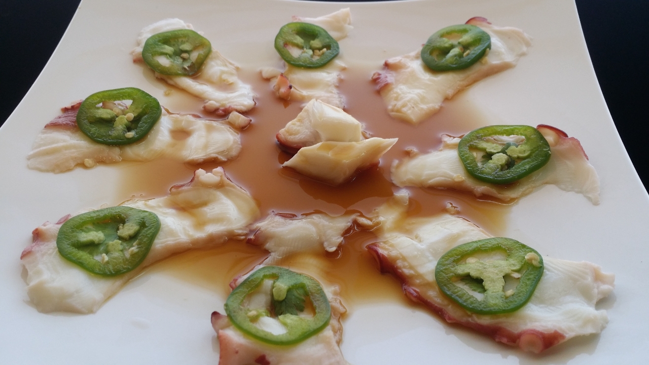 Octopus with Jalapeno.