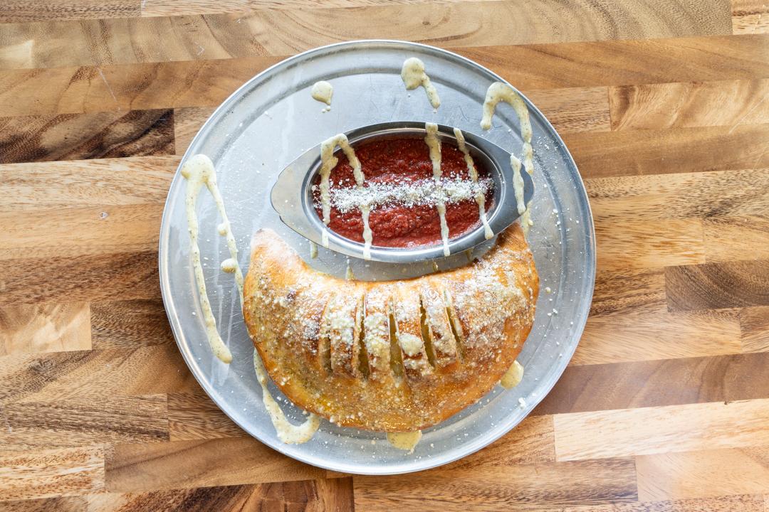 Chicken Bacon Ranch Calzone.