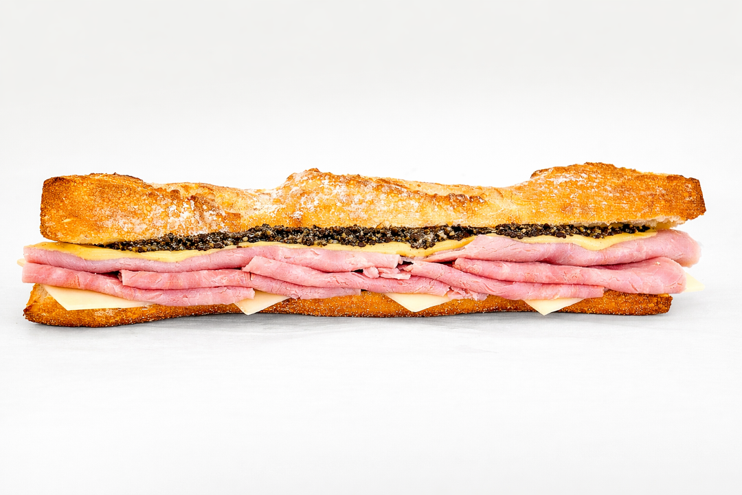 Truffle Ham & Gruyere Baguette.