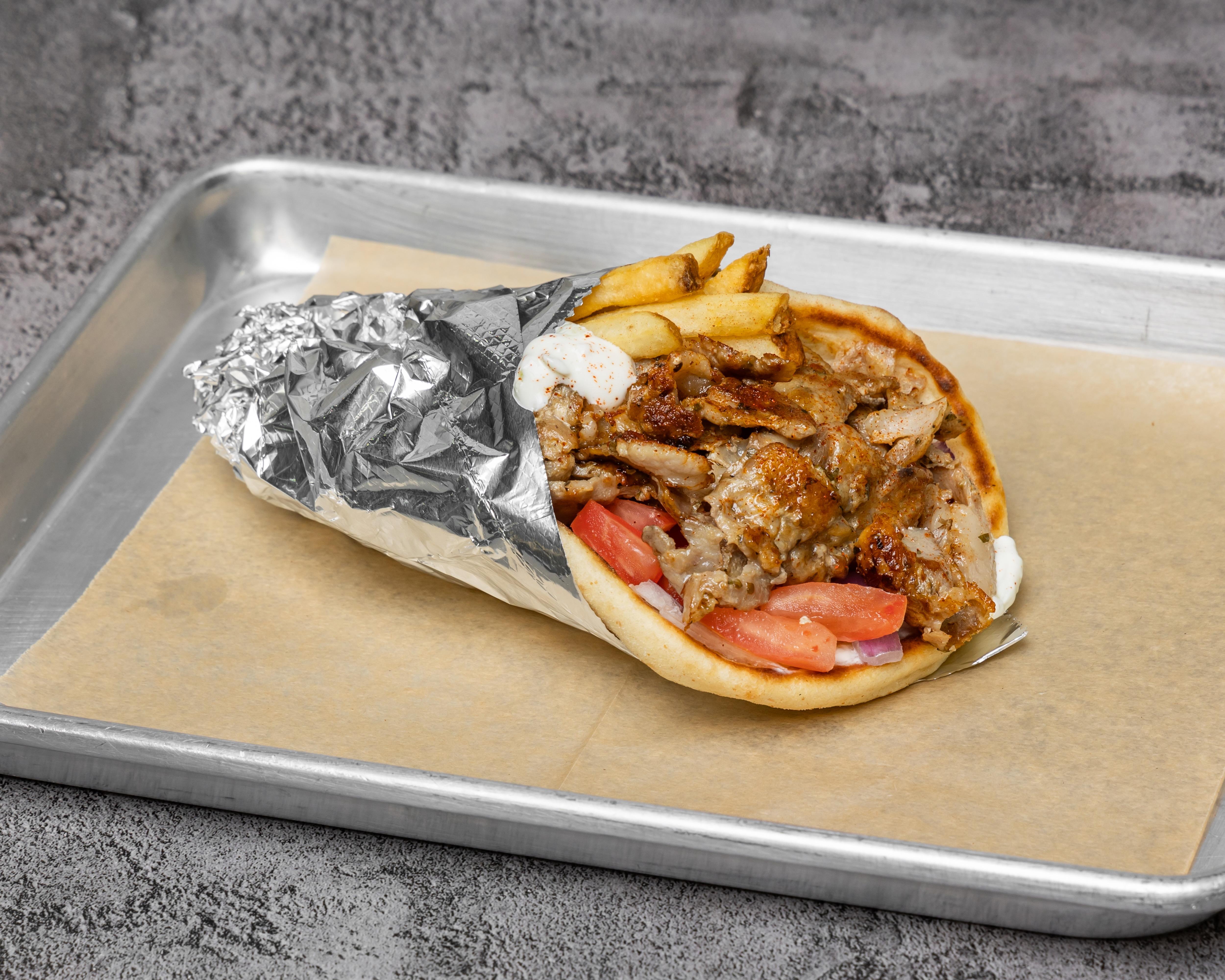 PORK YEERO SANDWICH.