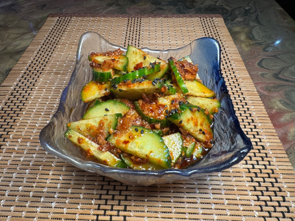 Spicy Kyuri Pickles.