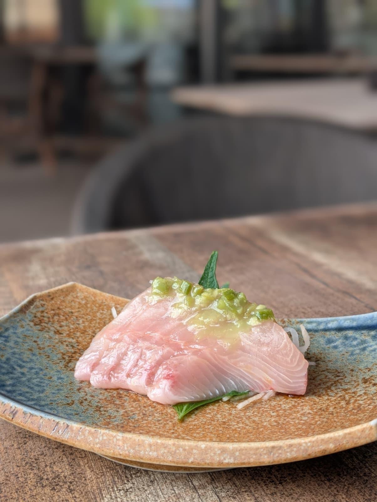 Kanpachi Sashimi.