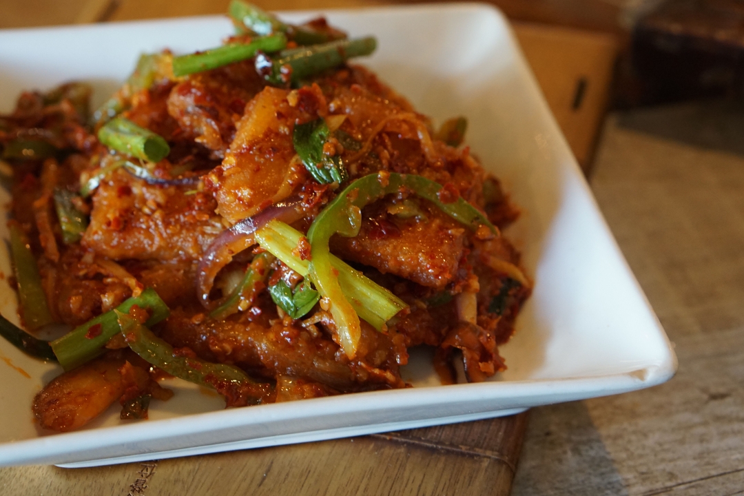 Pan Fried Chili Paneer.