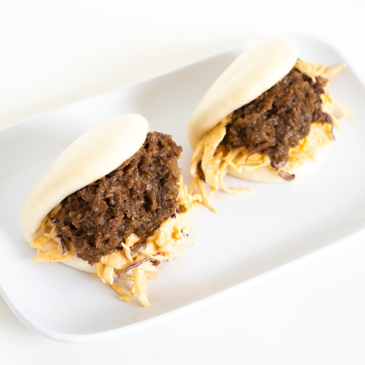 Seared Brisket Bao Buns.