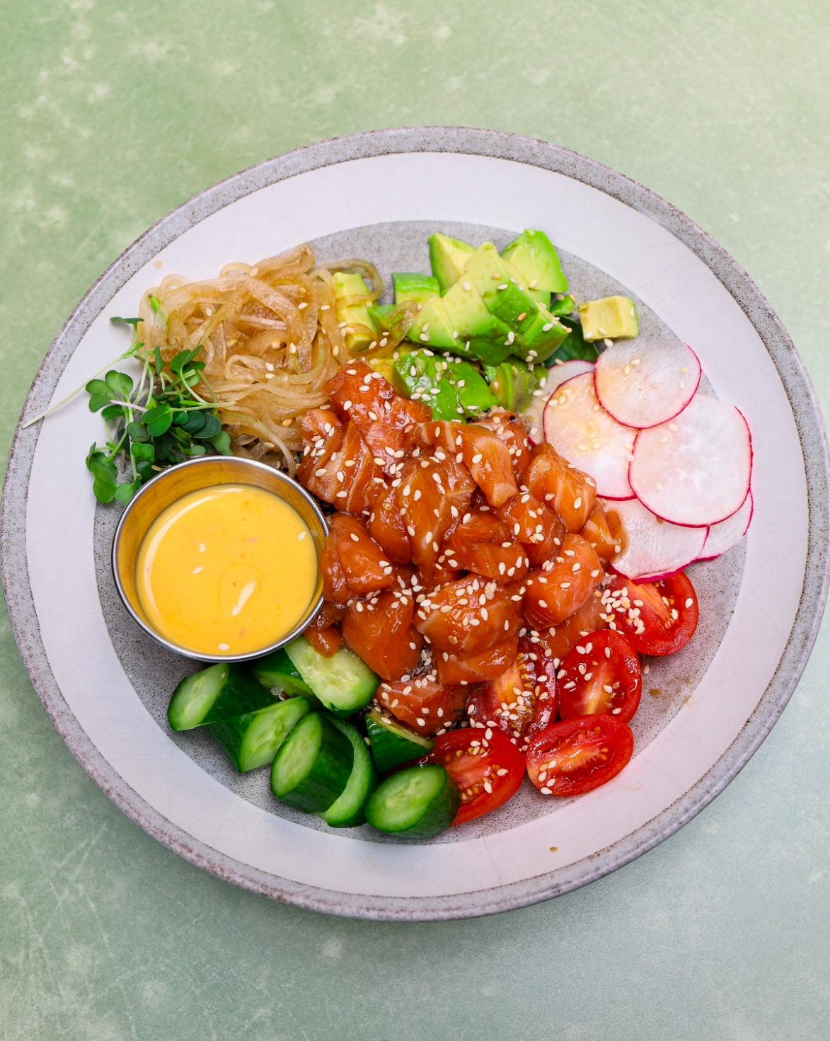 Salmon Poke Bowl.