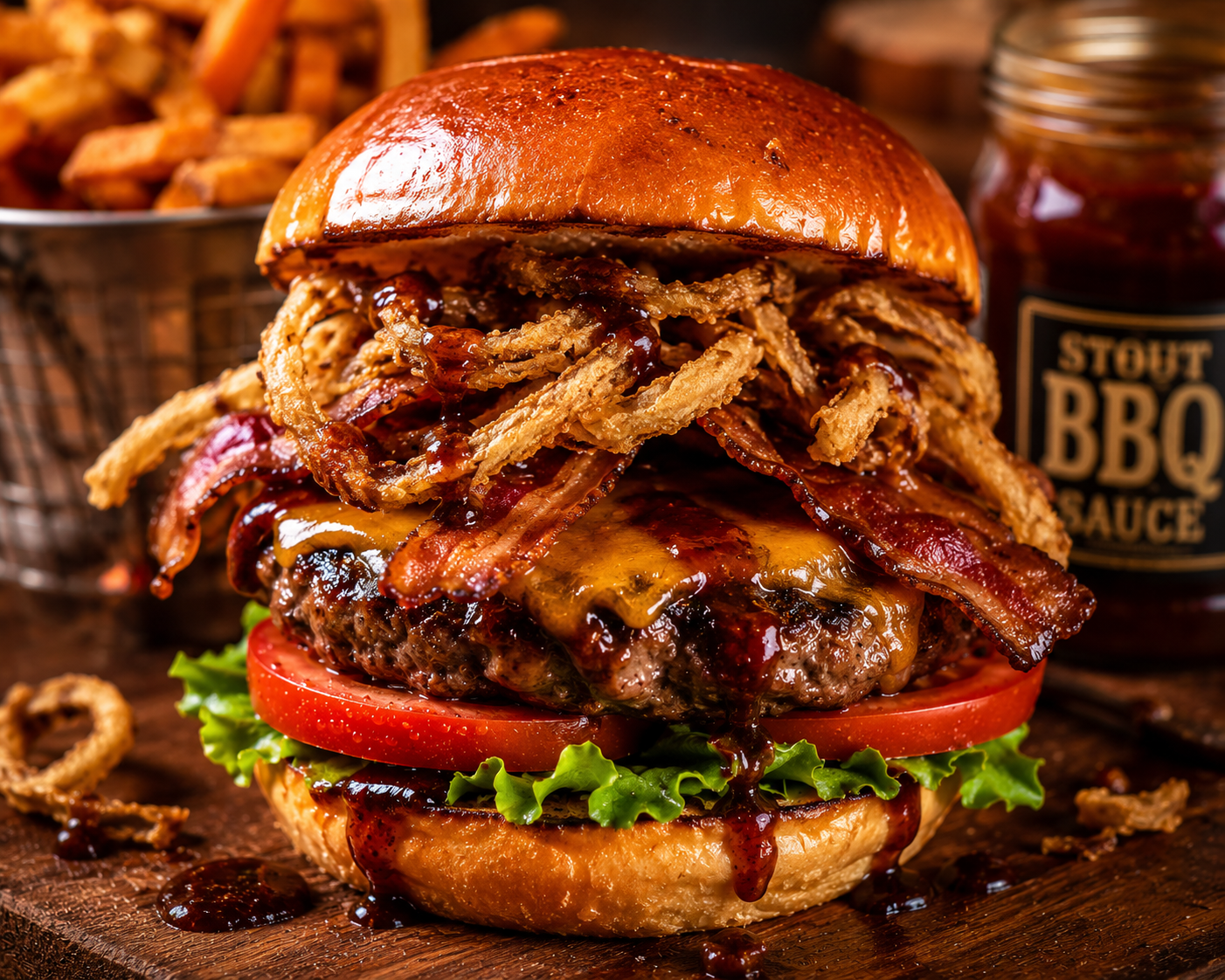 Arizona Territory Barbecue Burger.