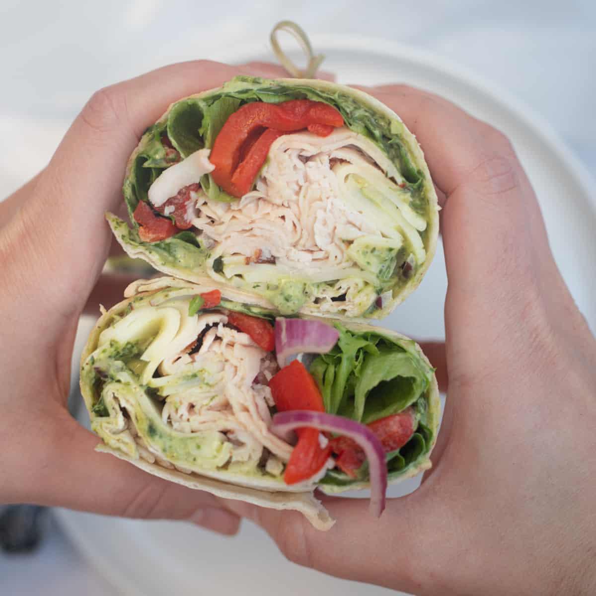Turkey & Cheese Wrap.