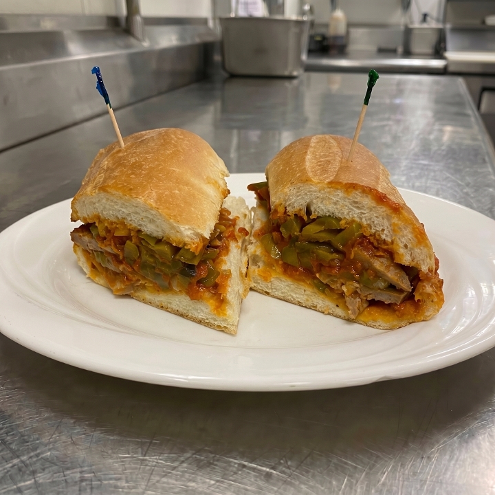 Sausage, Peppers, Onions Sub.