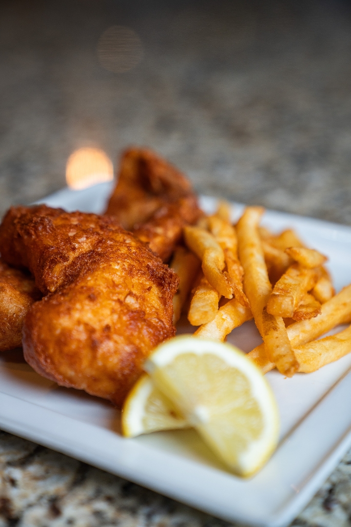 Beer Battered Fish Dinner.