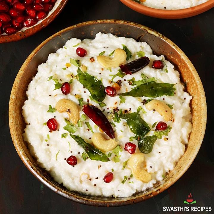 Curd Rice w/ Pickle.