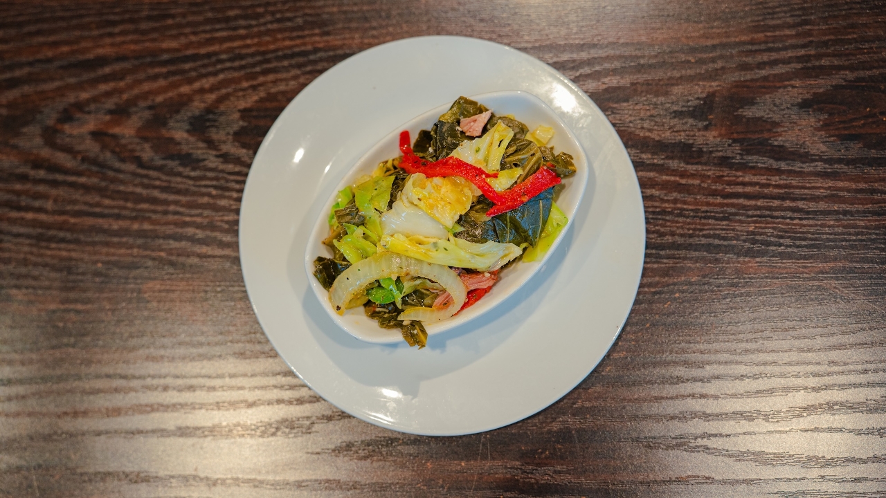 GREENS + CABBAGE MIX.