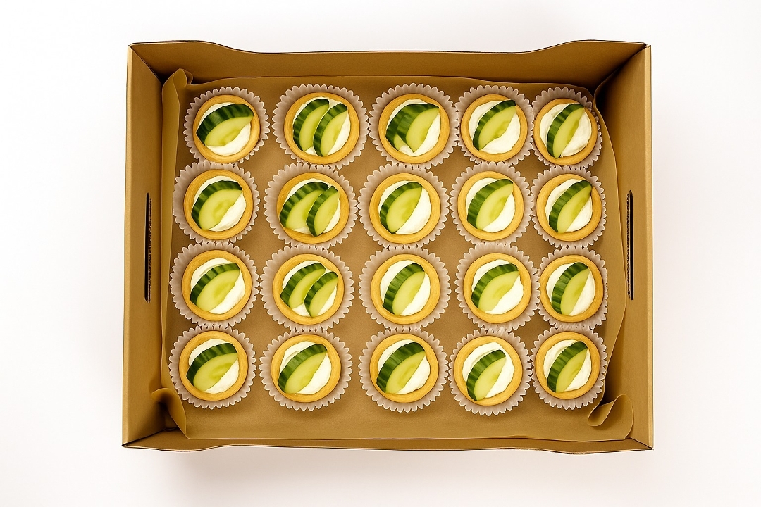 Cucumber Baby Tart Platter.