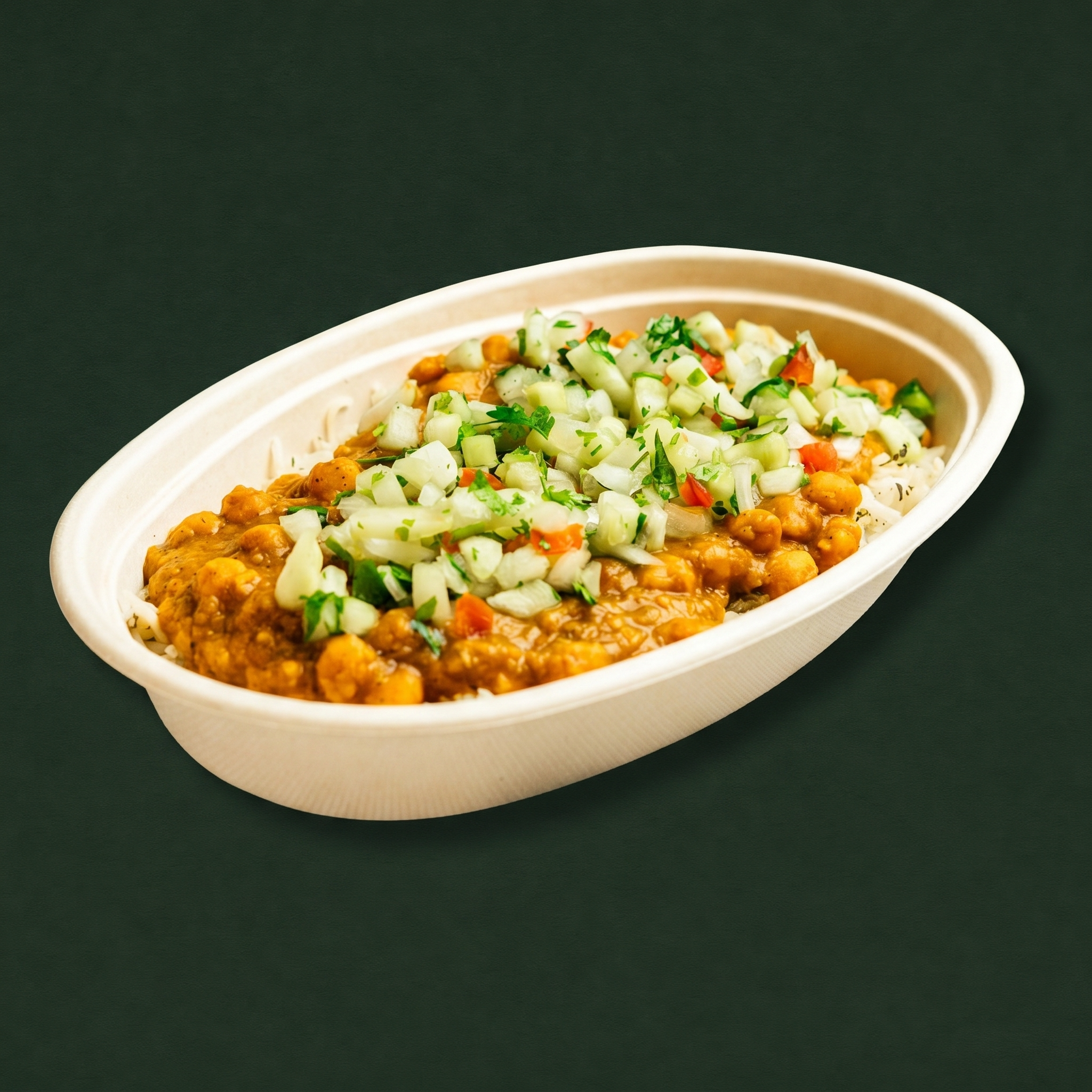 Vegan Chickpea Rice Bowl.