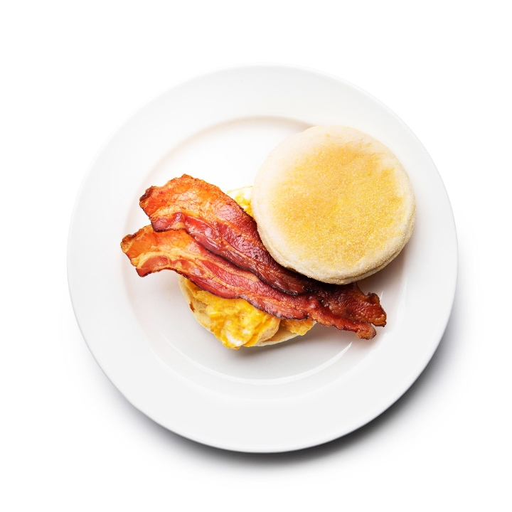 Biscuit Egg and Cheese Patty Sandwich.