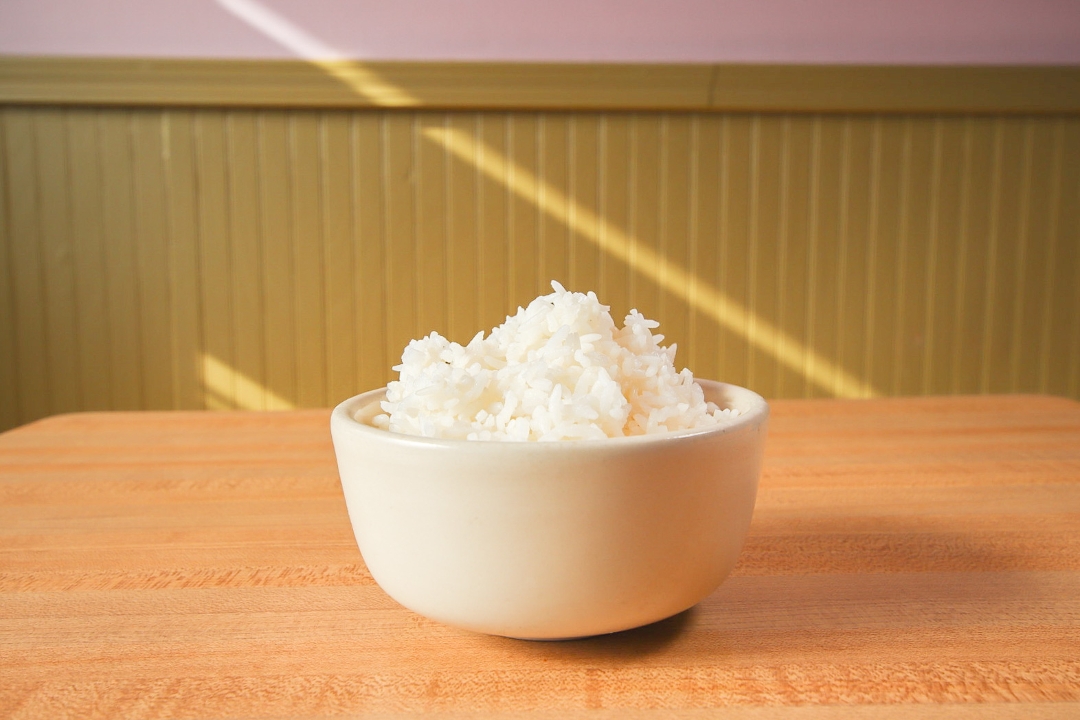 Steamed Jasmine Rice.