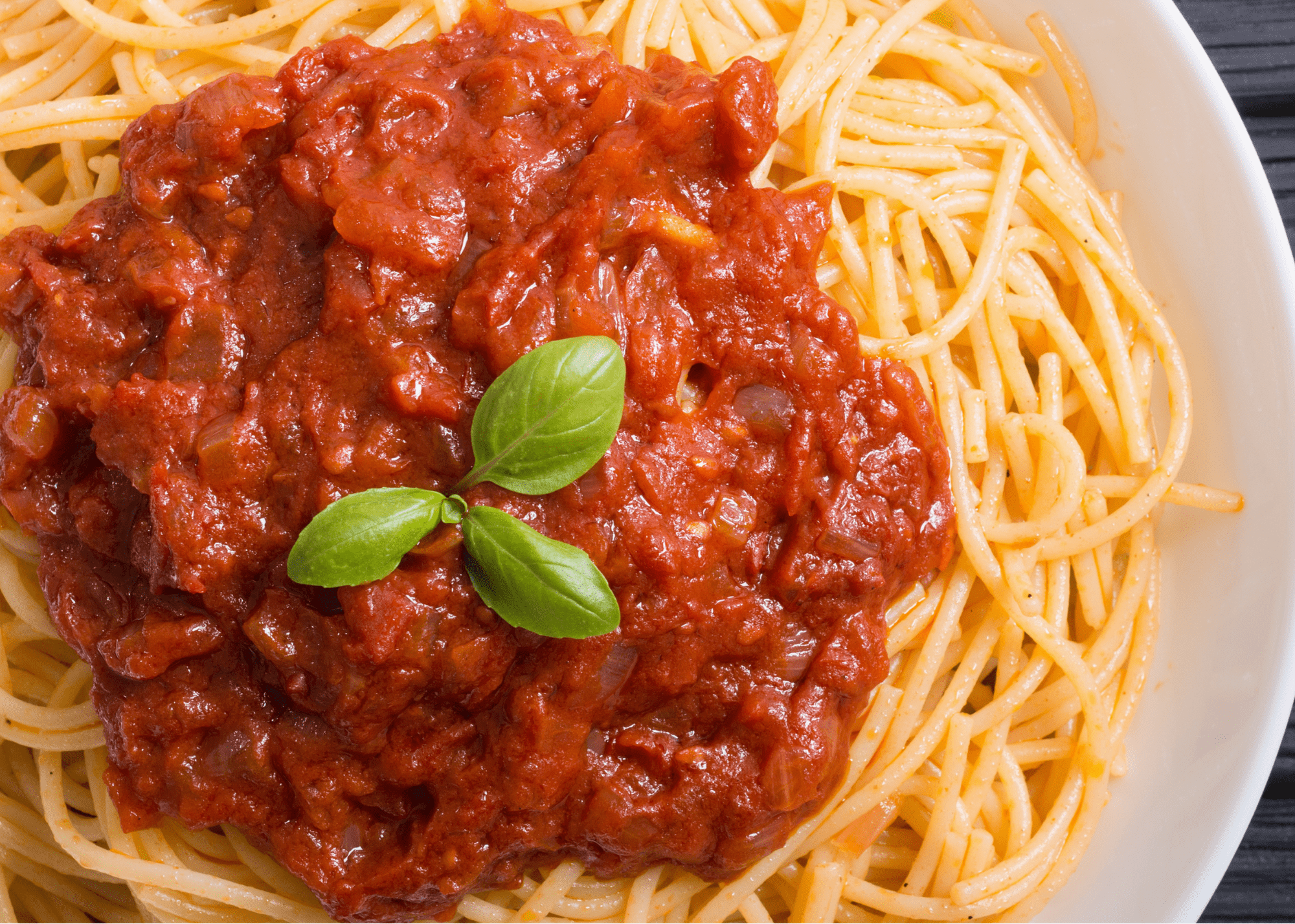 Spaghetti w/ Marinara.