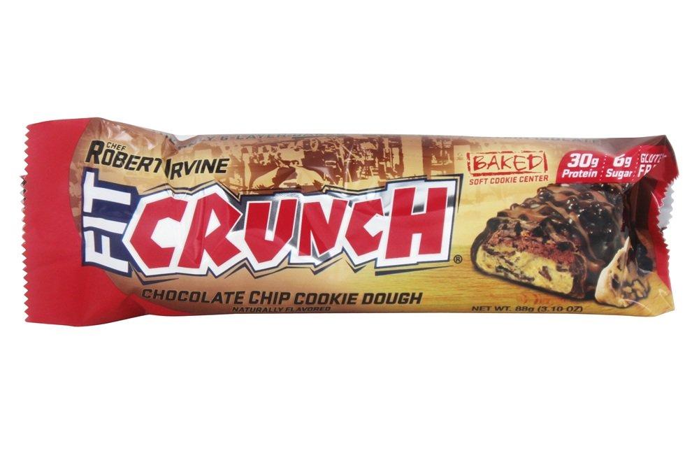 Fit Crunch, Whey Protein Baked Bar, Chocolate Chip Cookie Dough.