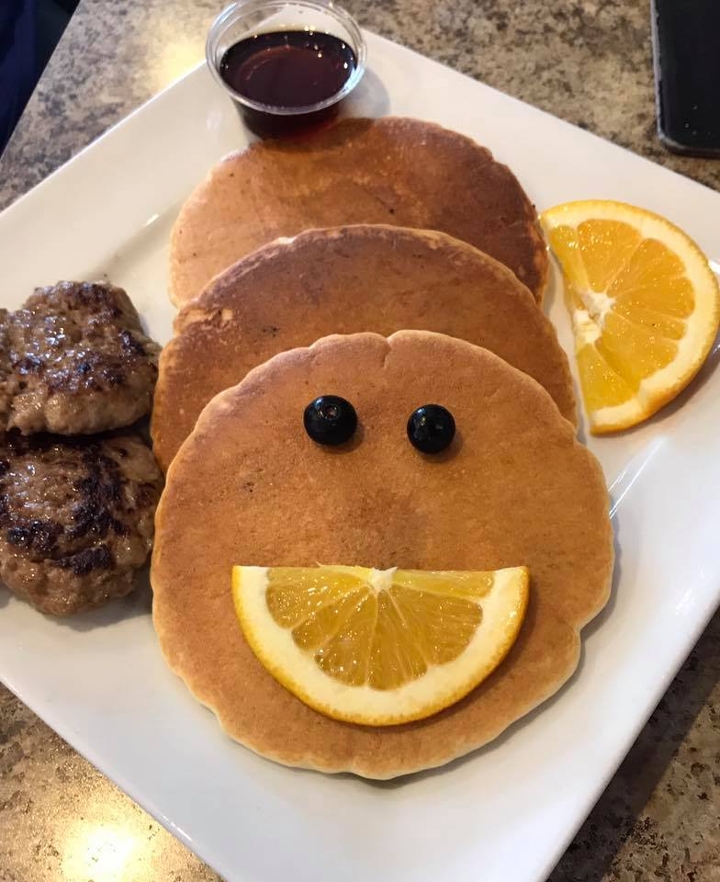 Pancakes with Local Syrup.