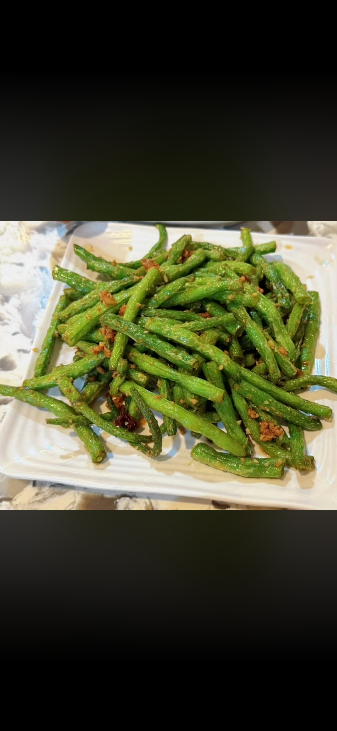 A12 / Spicy Garlic Green Beans/ Dau Cove Xao Toi.