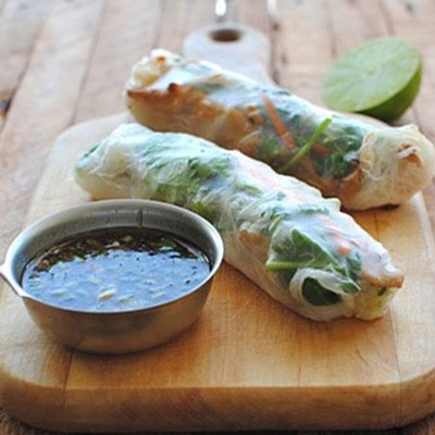 Grilled Chicken Fresh Rolls.