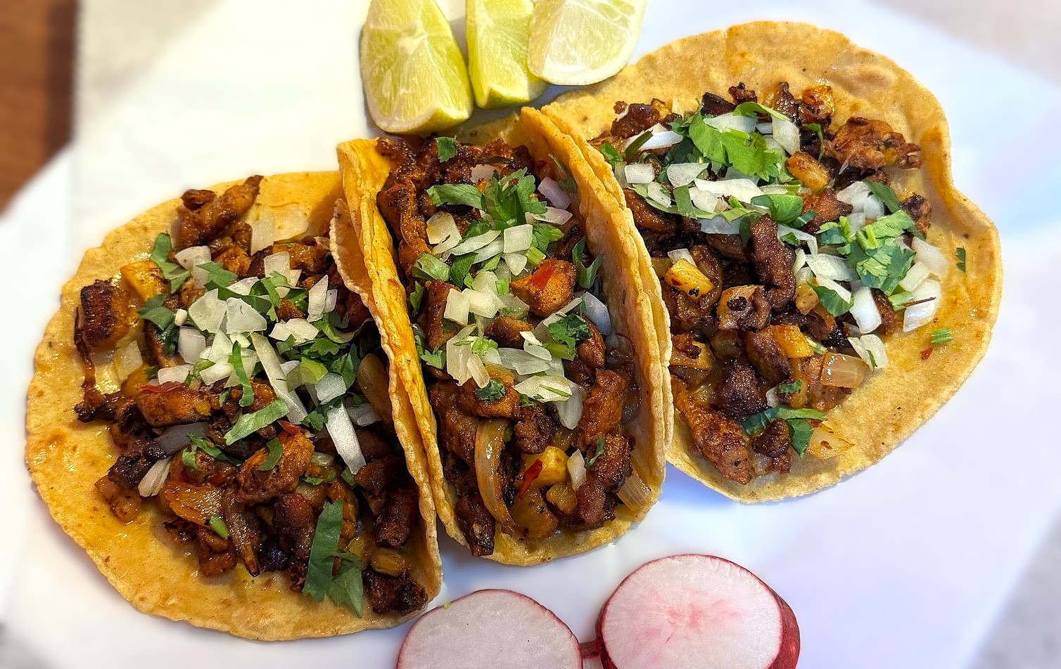Al Pastor Taco with Yellow Corn Tortilla (Order of 3).