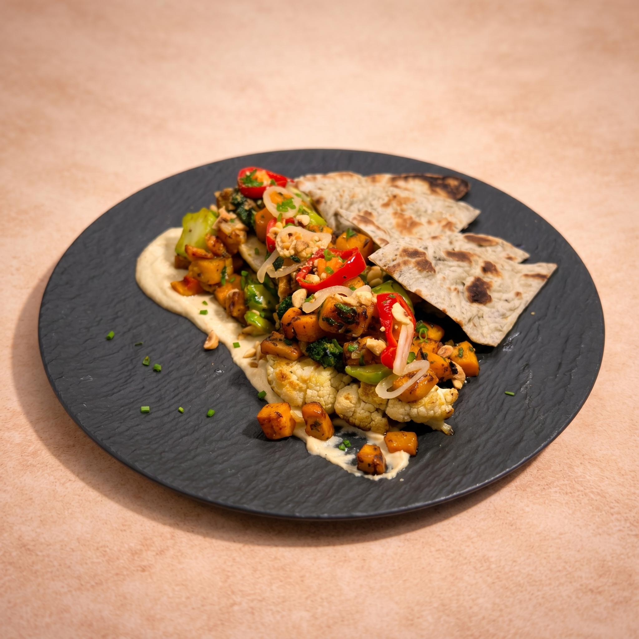 Cauliflower & Hummus.