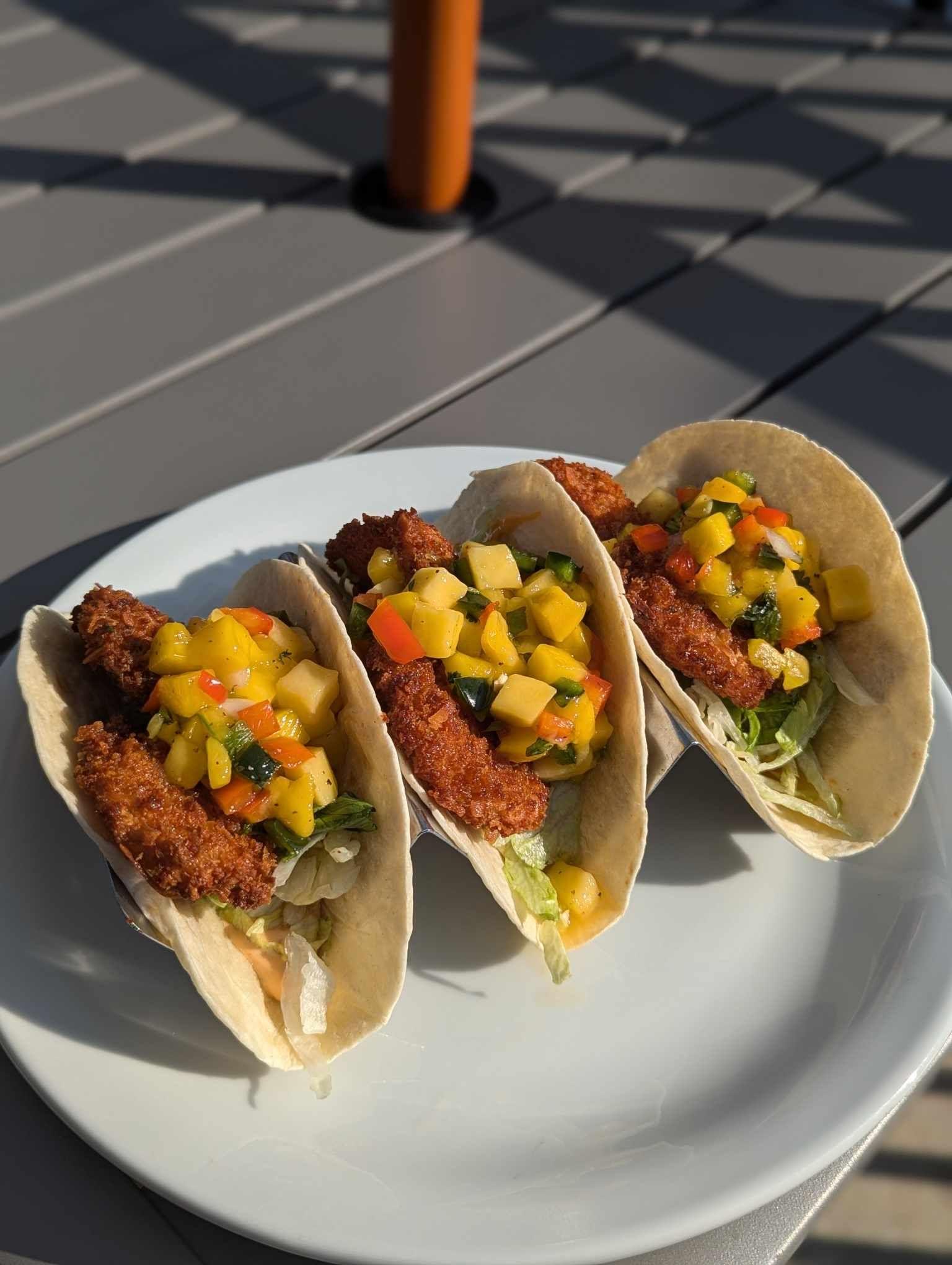 Coconut Shrimp Tacos.