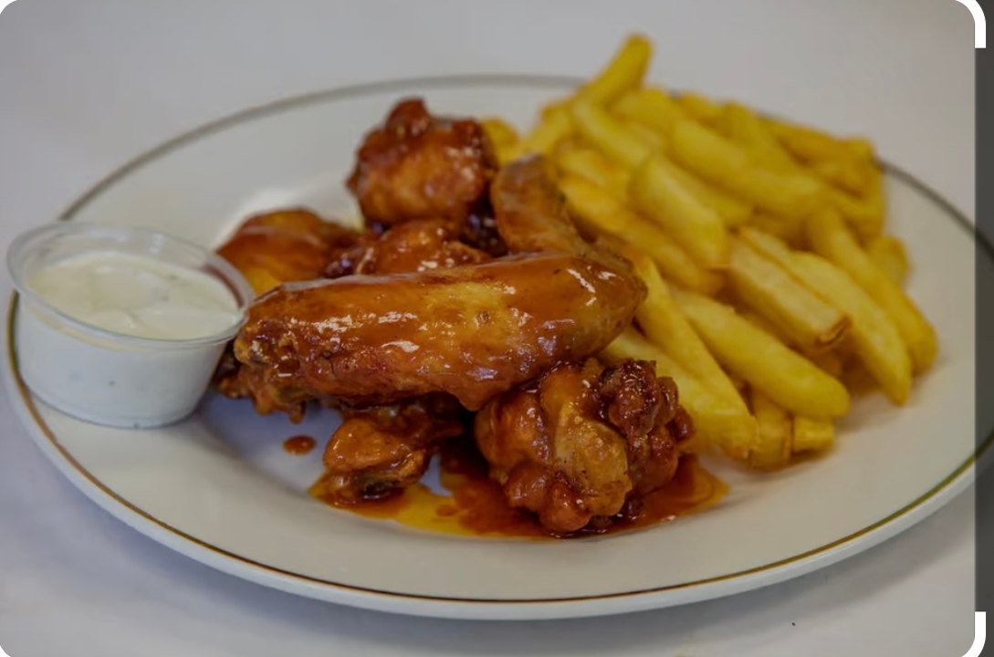 7 Pieces Fried Chicken Wings.