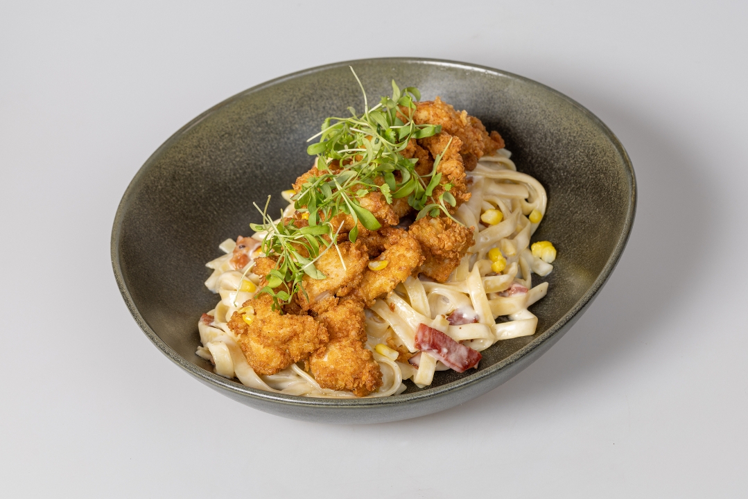 Crispy Chicken Carbonara LS.