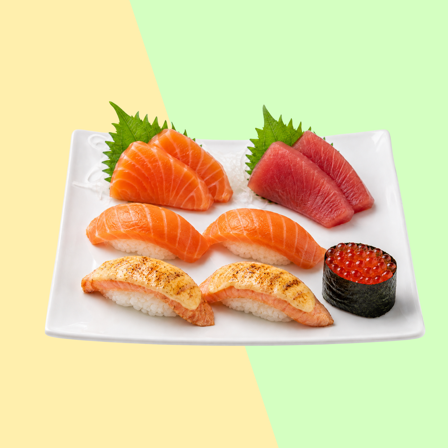 Salmon Fans Set.