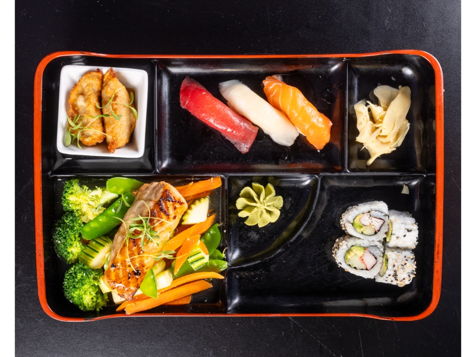 Salmon Teriyaki Bento.