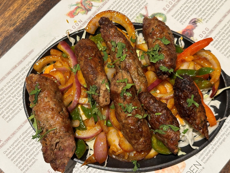 Lamb Seekh Kabab.