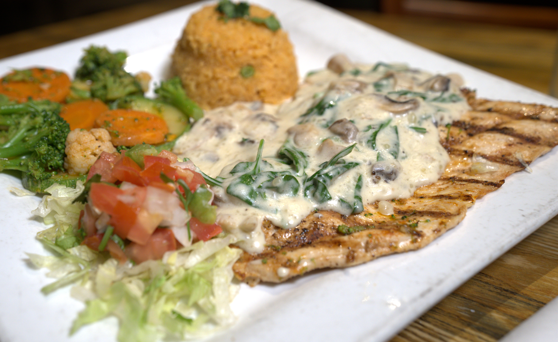 Chicken & Spinach.